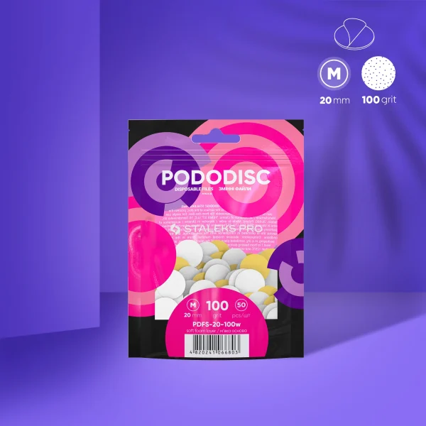 Lime Di Ricambio Su Base Morbida Per Il Disco Per Pedicure PODODISC STALEKS PRO M (50 Pz) 100 grit